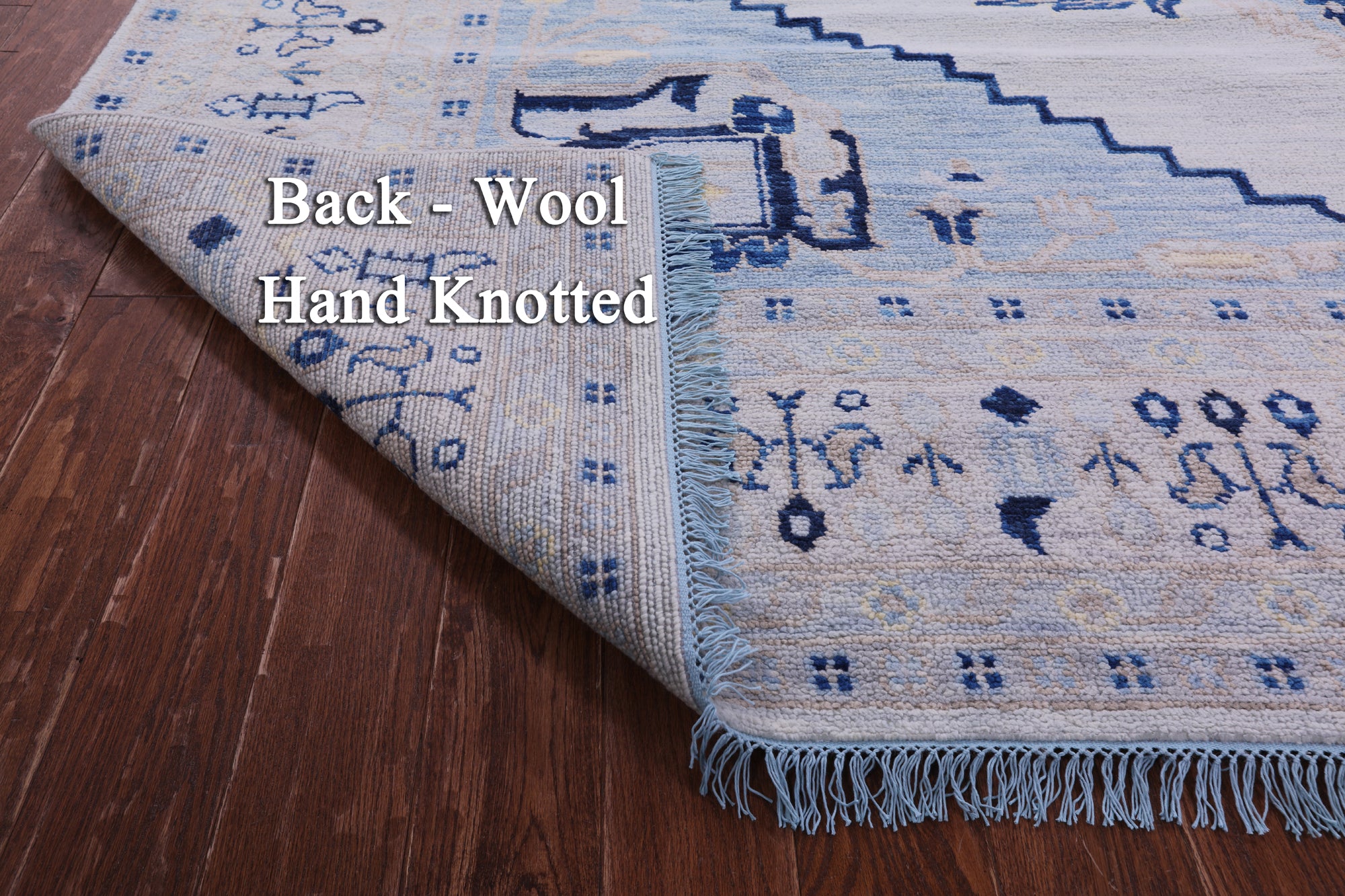Blue Persian Bakshaish Hand Knotted Wool Rug - 10' 2" X 13' 11" - Golden Nile