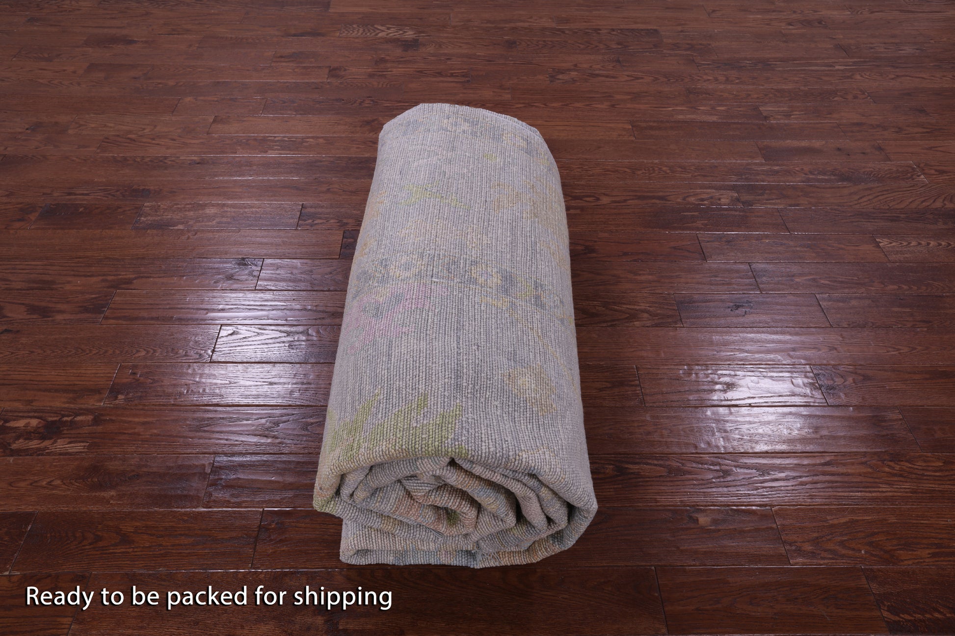 Silver Turkish Oushak Hand Knotted Wool Rug - 9' 11" X 14' 1" - Golden Nile