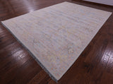 Ivory Persian Tabriz Hand Knotted Wool Rug - 10' 1" X 14' 0" - Golden Nile