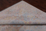 Ivory Persian Tabriz Hand Knotted Wool Rug - 10' 1" X 14' 0"