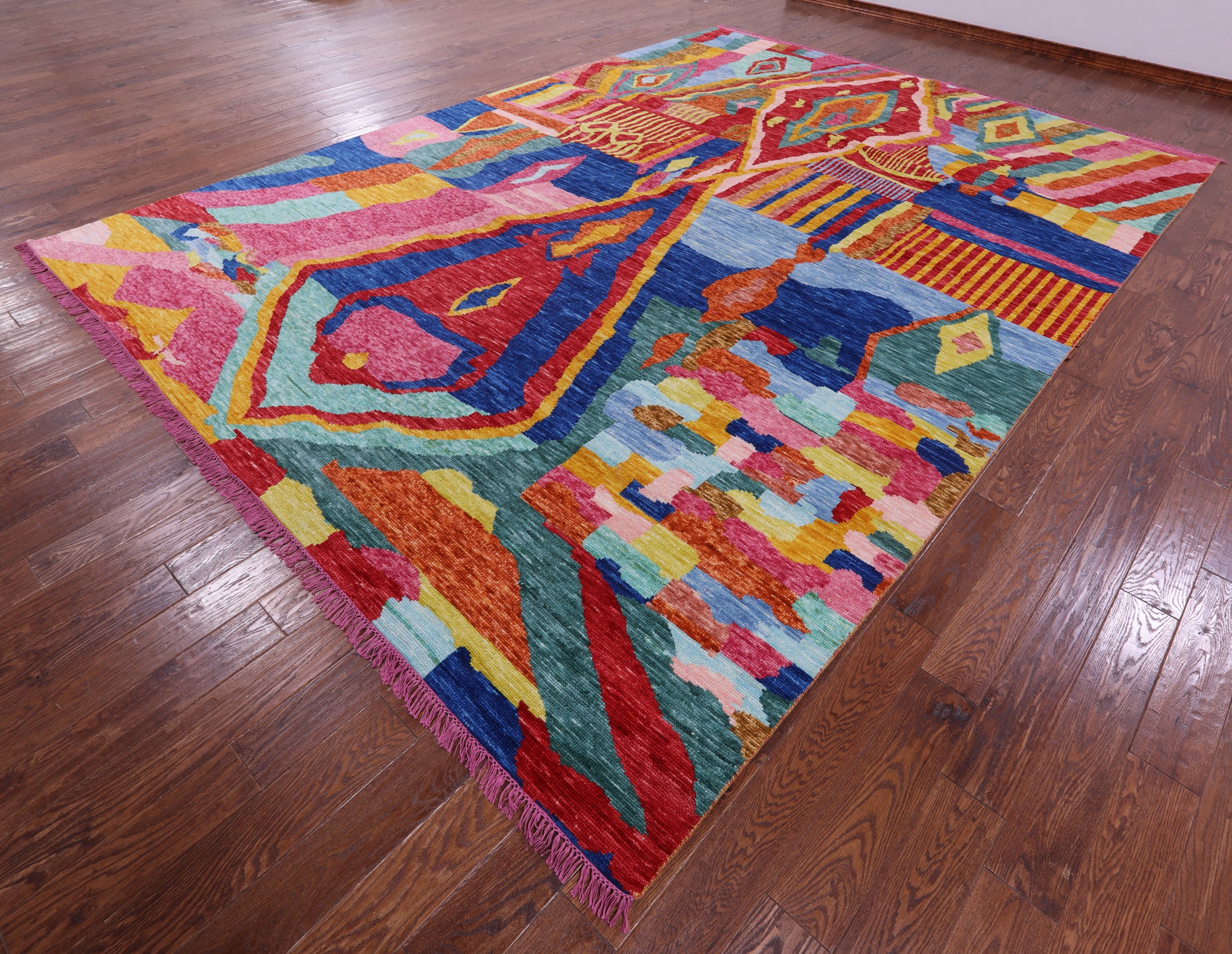Tribal Moroccan Handmade Wool Rug - 10' 2" X 14' 0" - Golden Nile