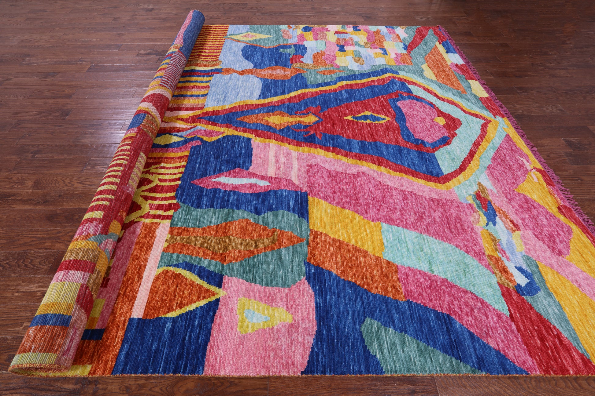 Tribal Moroccan Handmade Wool Rug - 10' 2" X 14' 0" - Golden Nile