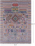 Tribal Moroccan Hand Knotted Wool Rug - 10' 2" X 13' 11" - Golden Nile