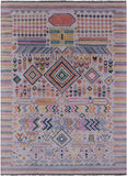 Tribal Moroccan Hand Knotted Wool Rug - 10' 2" X 13' 11" - Golden Nile