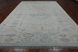 SUPER SALE Silver Tribal Moroccan Hand Knotted Wool Rug - 10' 4" X 14' 1"