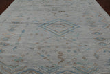 SUPER SALE Silver Tribal Moroccan Hand Knotted Wool Rug - 10' 4" X 14' 1"