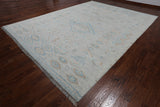 SUPER SALE Silver Tribal Moroccan Hand Knotted Wool Rug - 10' 4" X 14' 1"