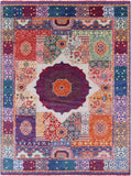 Geometric Persian Mamluk Hand Knotted Wool Rug - 10' 4" X 13' 9" - Golden Nile
