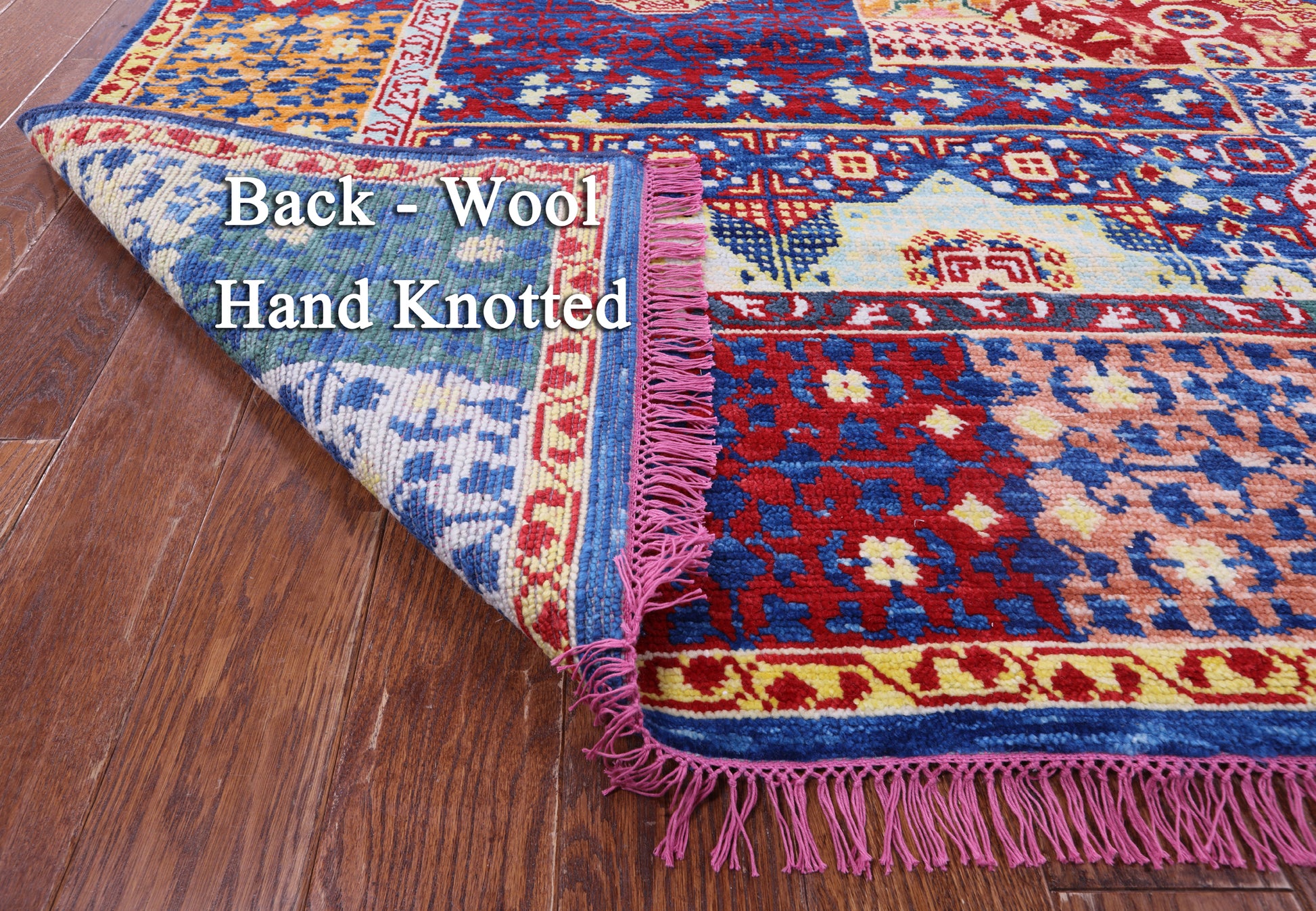 Geometric Persian Mamluk Hand Knotted Wool Rug - 10' 4" X 13' 9" - Golden Nile