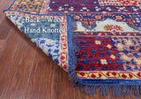 Geometric Persian Mamluk Hand Knotted Wool Rug - 10' 3" X 13' 10" - Golden Nile