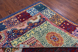 Geometric Persian Mamluk Hand Knotted Wool Rug - 10' 3" X 13' 10" - Golden Nile