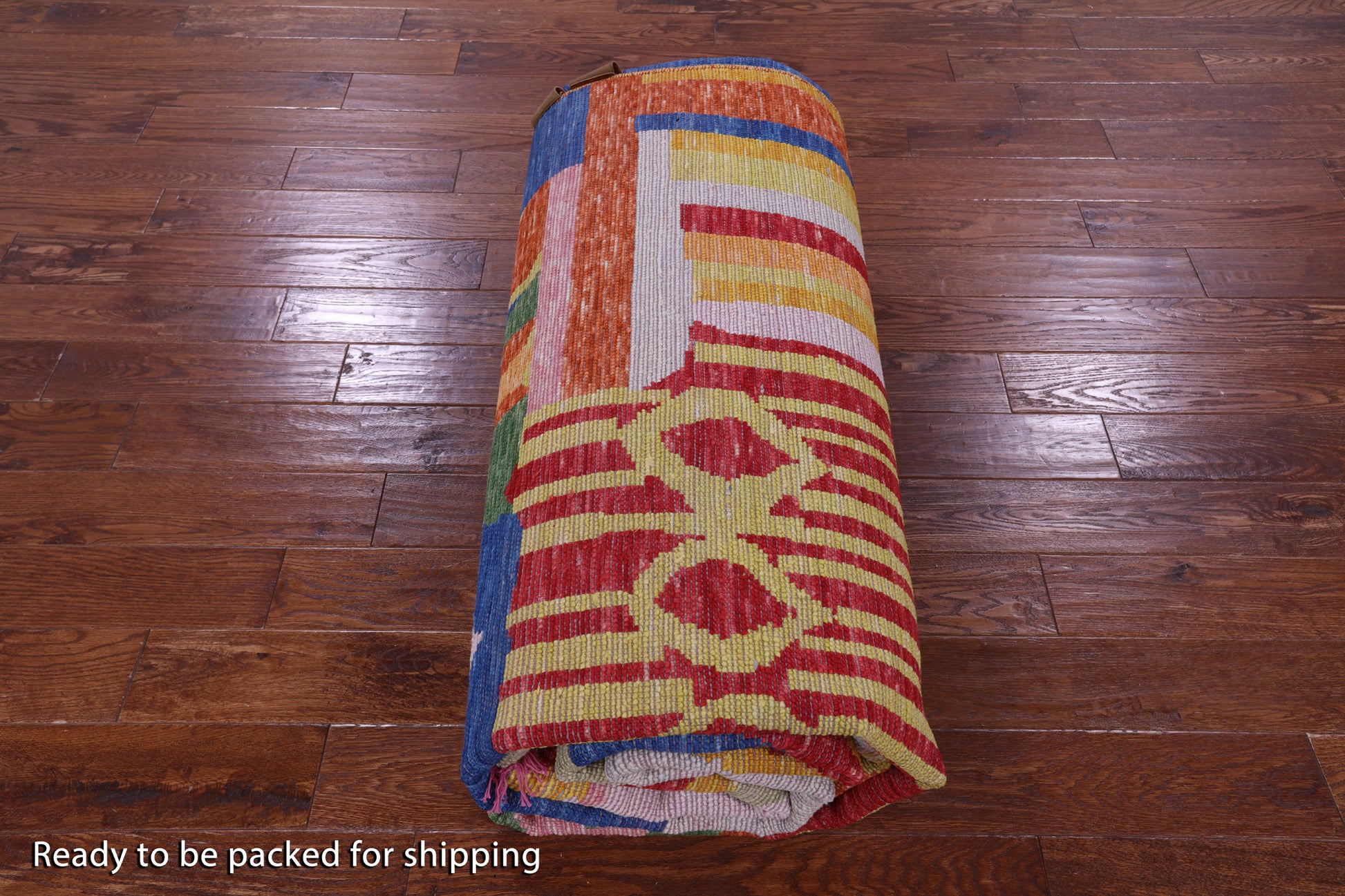 Tribal Moroccan Hand Knotted Wool Rug - 10' 2" X 13' 9" - Golden Nile