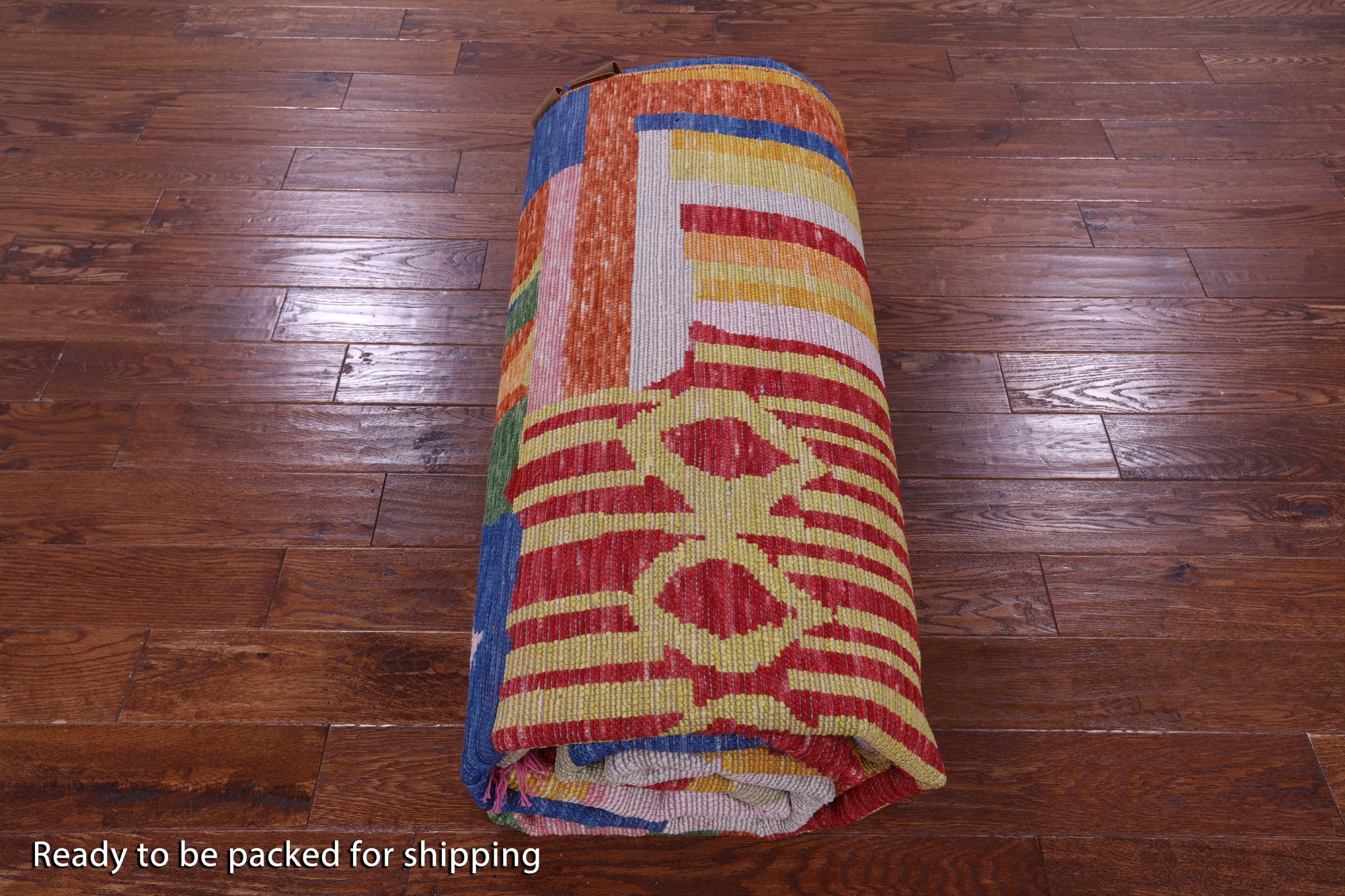 Tribal Moroccan Hand Knotted Wool Rug - 10' 2" X 13' 9" - Golden Nile
