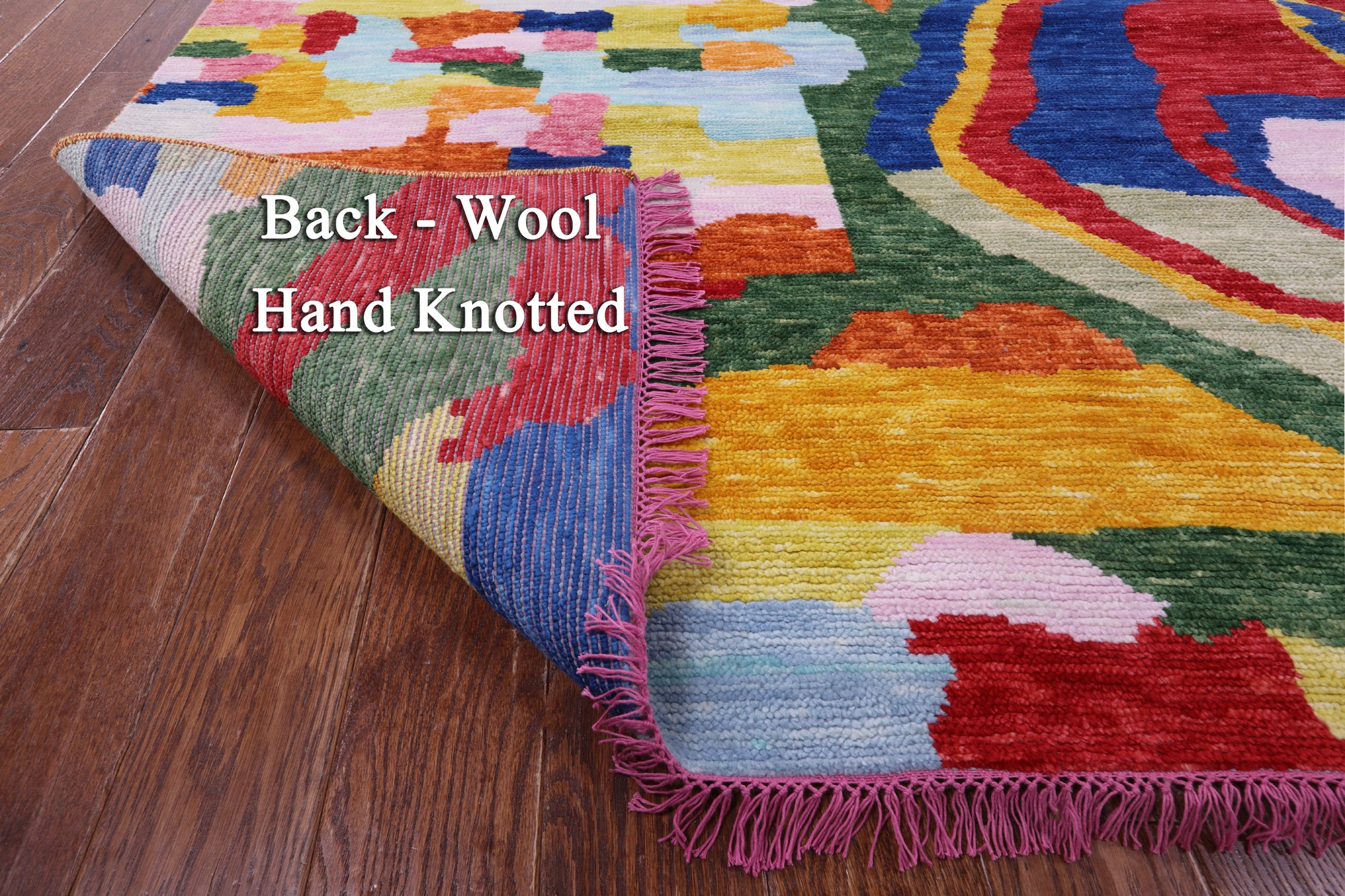 Tribal Moroccan Hand Knotted Wool Rug - 10' 2" X 13' 9" - Golden Nile