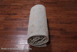 Grey Geometric Fine Serapi Hand Knotted Wool Rug - 9' 10" X 13' 9"
