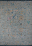 SUPER SALE Light Blue Persian Sultanabad Hand Knotted Wool Rug - 10' 0" X 13' 9"