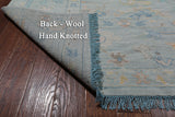 SUPER SALE Light Blue Persian Sultanabad Hand Knotted Wool Rug - 10' 0" X 13' 9"