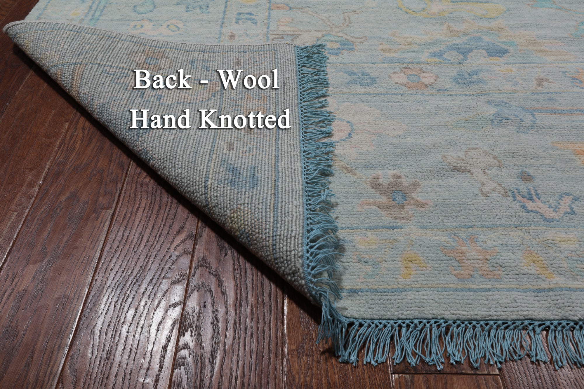 SUPER SALE Light Blue Persian Sultanabad Hand Knotted Wool Rug - 10' 0" X 13' 9"