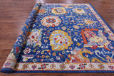Blue Persian Tabriz Hand Knotted Wool Rug - 10' 3" X 13' 11" - Golden Nile