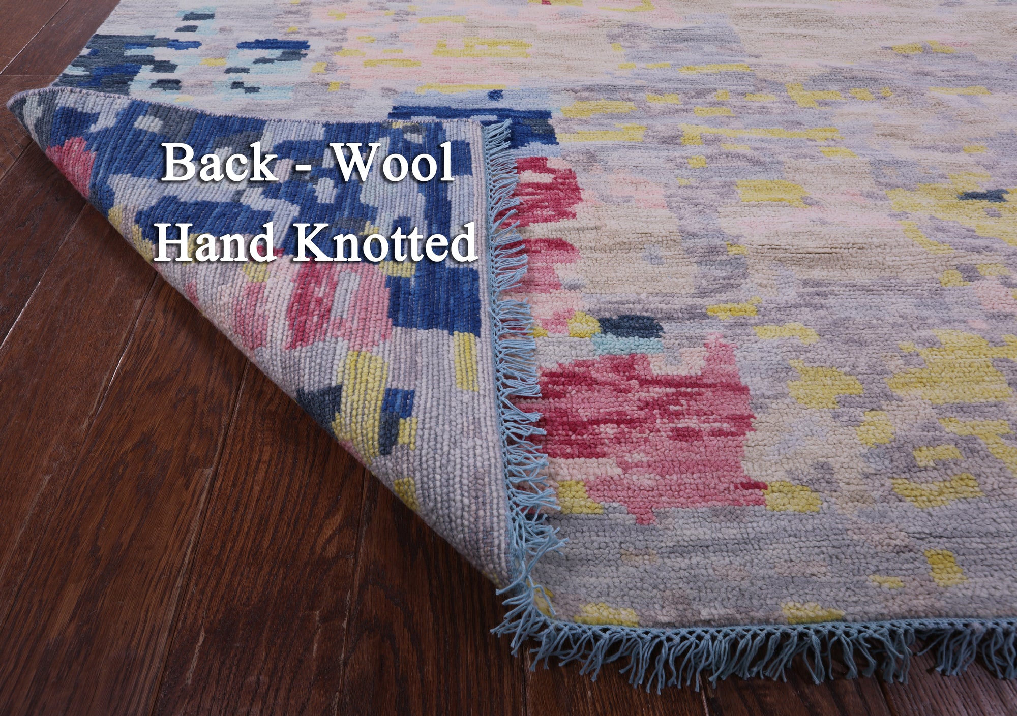 Abstract Contemporary Hand Knotted Wool Rug - 10' 2" X 13' 9" - Golden Nile
