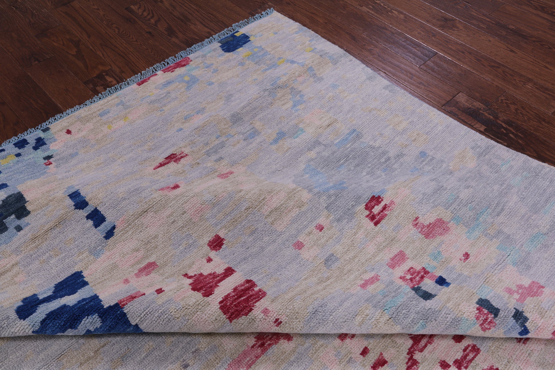 Abstract Contemporary Hand Knotted Wool Rug - 10' 2" X 13' 9" - Golden Nile