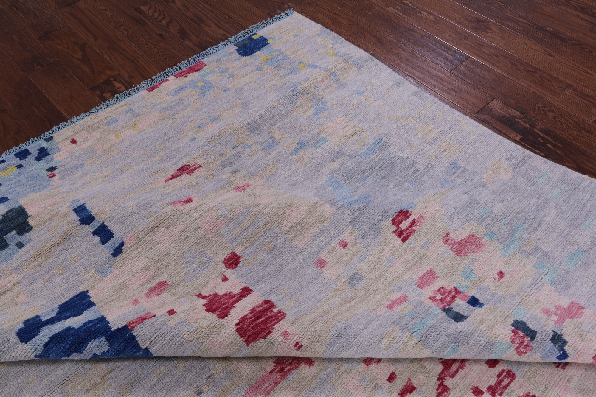 Abstract Contemporary Hand Knotted Wool Rug - 10' 2" X 13' 9" - Golden Nile