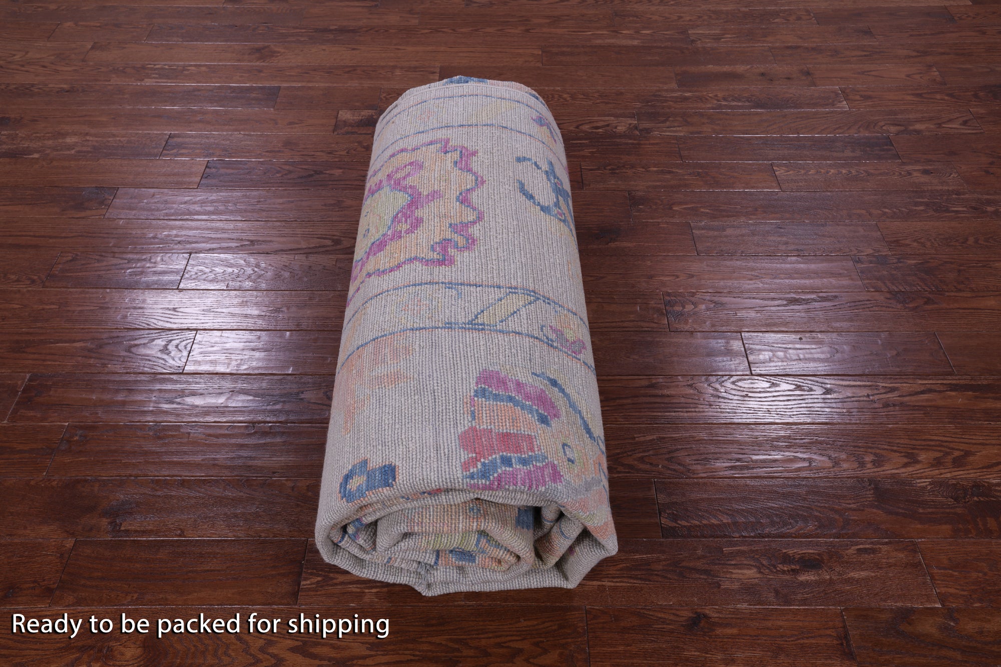 Ivory Turkish Oushak Handmade Wool Rug - 10' 2" X 13' 11" - Golden Nile