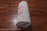 SUPER SALE Ivory Turkish Oushak Handmade Wool Rug - 10' 2" X 13' 11"