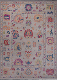 SUPER SALE Ivory Turkish Oushak Handmade Wool Rug - 10' 2" X 13' 11"