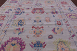 Ivory Turkish Oushak Handmade Wool Rug - 10' 2" X 13' 11" - Golden Nile