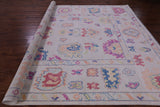 Ivory Turkish Oushak Handmade Wool Rug - 10' 2" X 13' 11" - Golden Nile