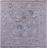 Grey Square Persian Sultanabad Hand Knotted Wool Rug - 10' 0" X 10' 2" - Golden Nile