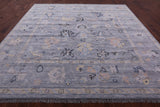 Grey Square Persian Sultanabad Hand Knotted Wool Rug - 10' 0" X 10' 2" - Golden Nile