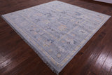 Grey Square Persian Sultanabad Hand Knotted Wool Rug - 10' 0" X 10' 2" - Golden Nile