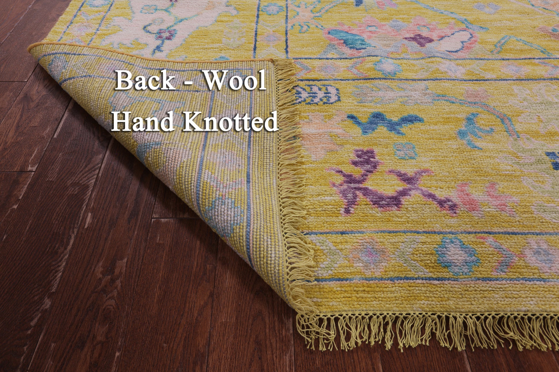 Gold Square Turkish Oushak Hand Knotted Wool Rug - 10' 0" X 10' 2" - Golden Nile