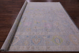 Silver Square Persian Sultanabad Handmade Wool Rug - 9' 11" X 10' 0" - Golden Nile