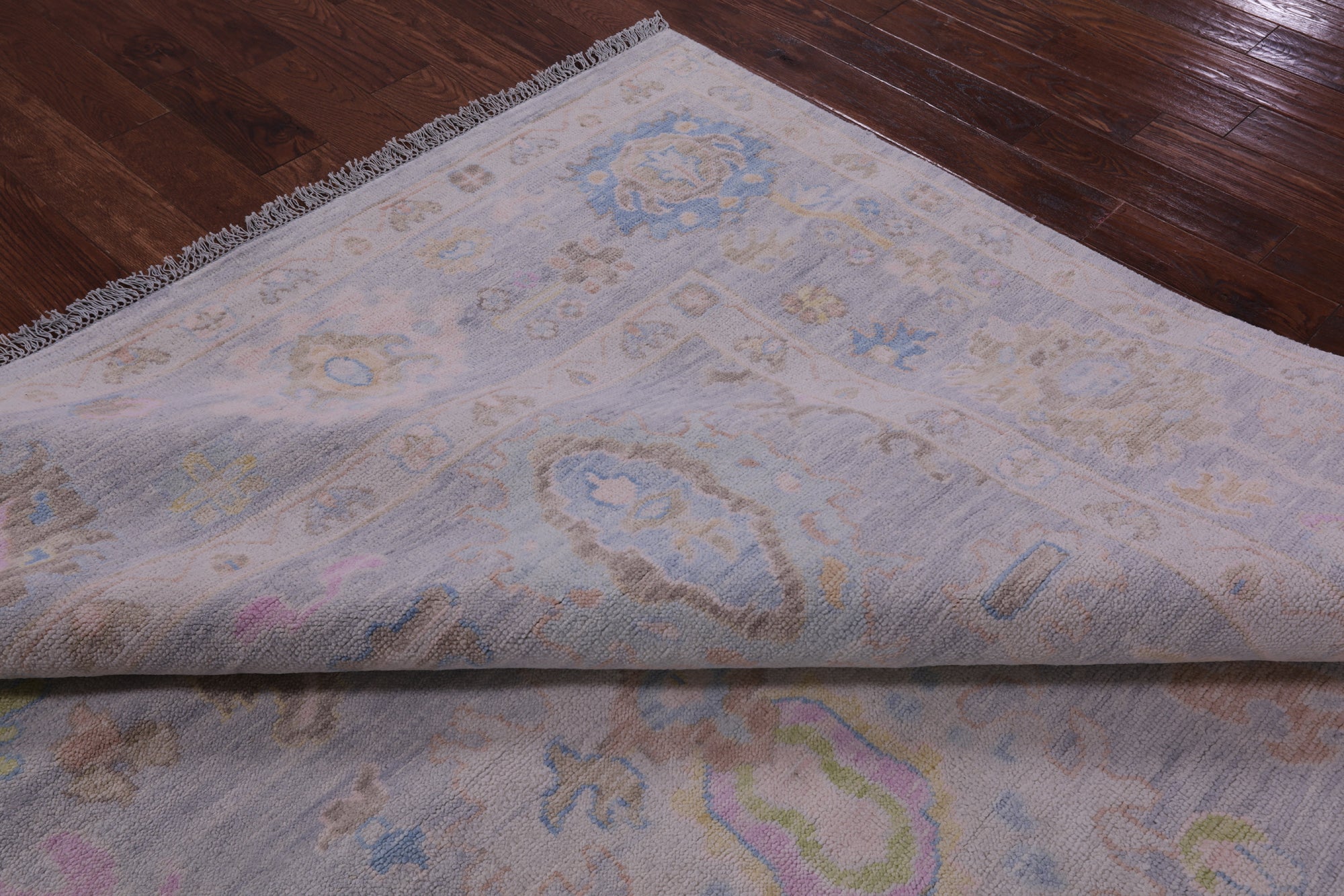 Silver Square Persian Sultanabad Handmade Wool Rug - 9' 11" X 10' 0" - Golden Nile