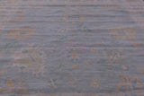 Blue Square Persian Sultanabad Hand Knotted Wool Rug - 9' 11" X 10' 1" - Golden Nile