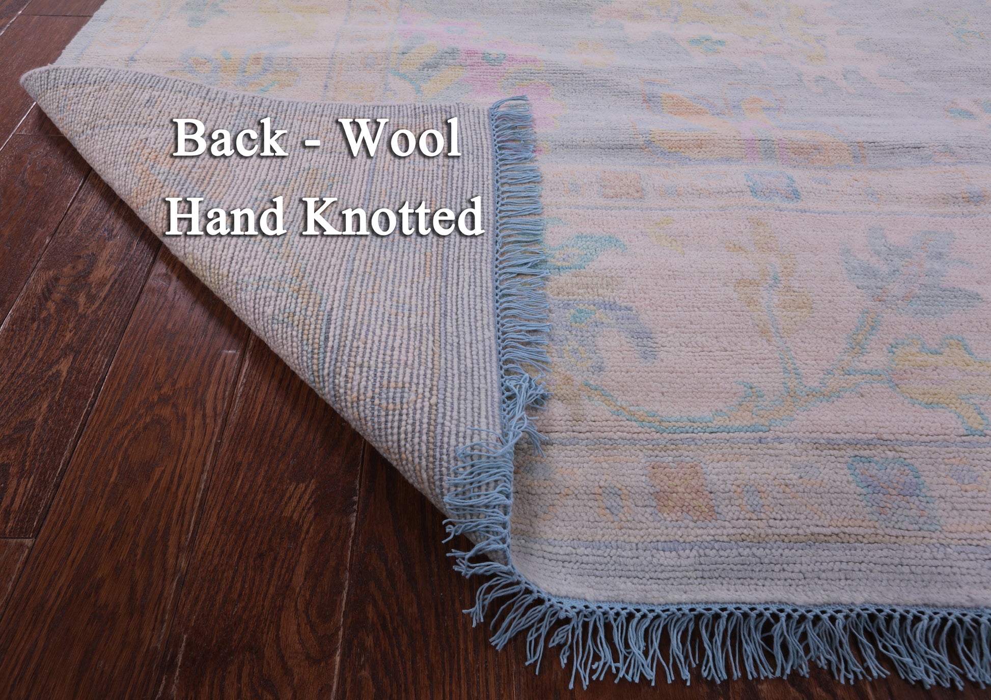 Blue Square Persian Sultanabad Hand Knotted Wool Rug - 9' 11" X 10' 1" - Golden Nile