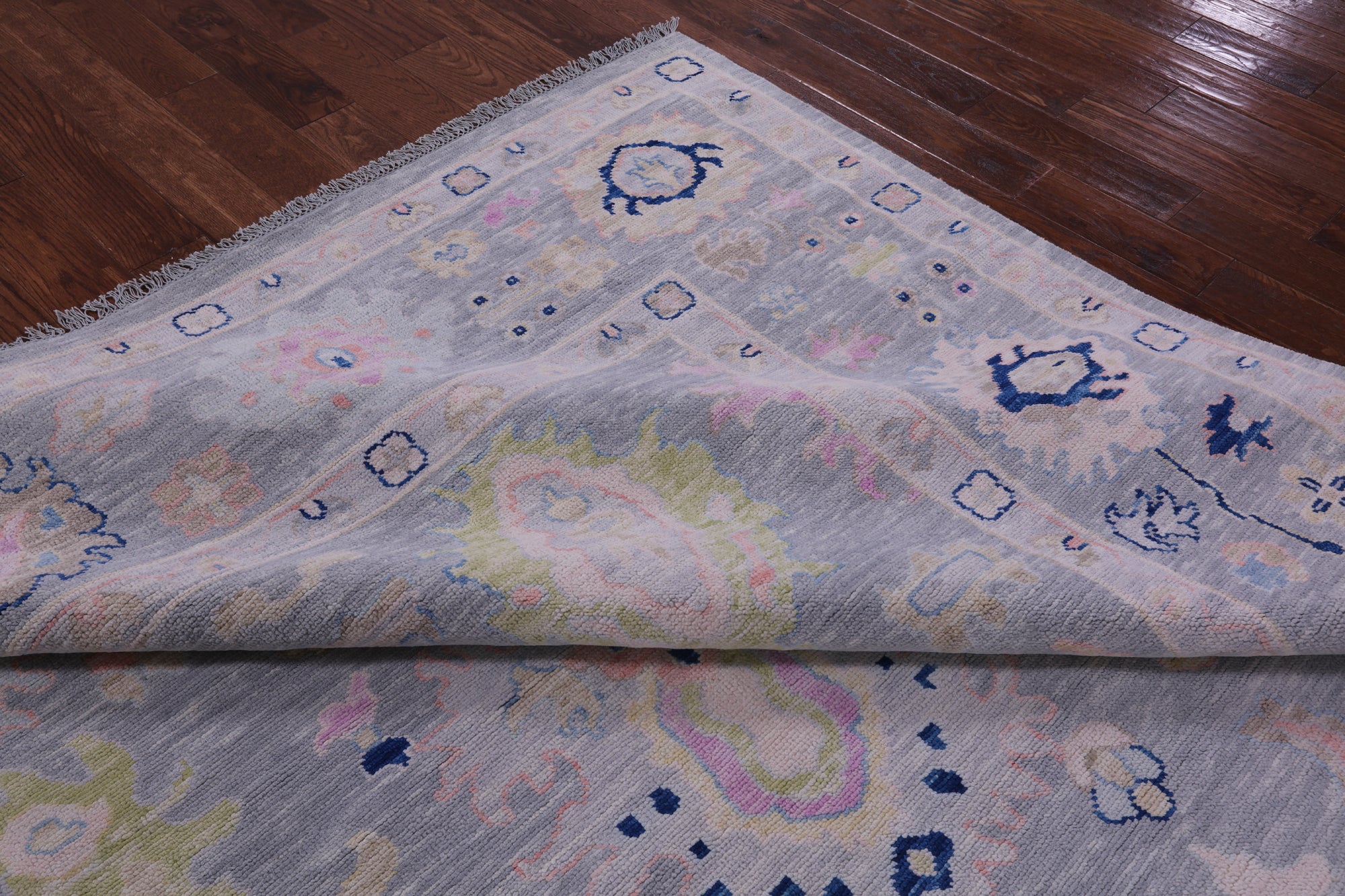 Grey Square Persian Sultanabad Hand Knotted Wool Rug - 9' 11" X 10' 2" - Golden Nile