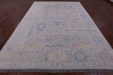 Silver Persian Sultanabad Hand Knotted Wool Rug - 9' 1" X 12' 2" - Golden Nile