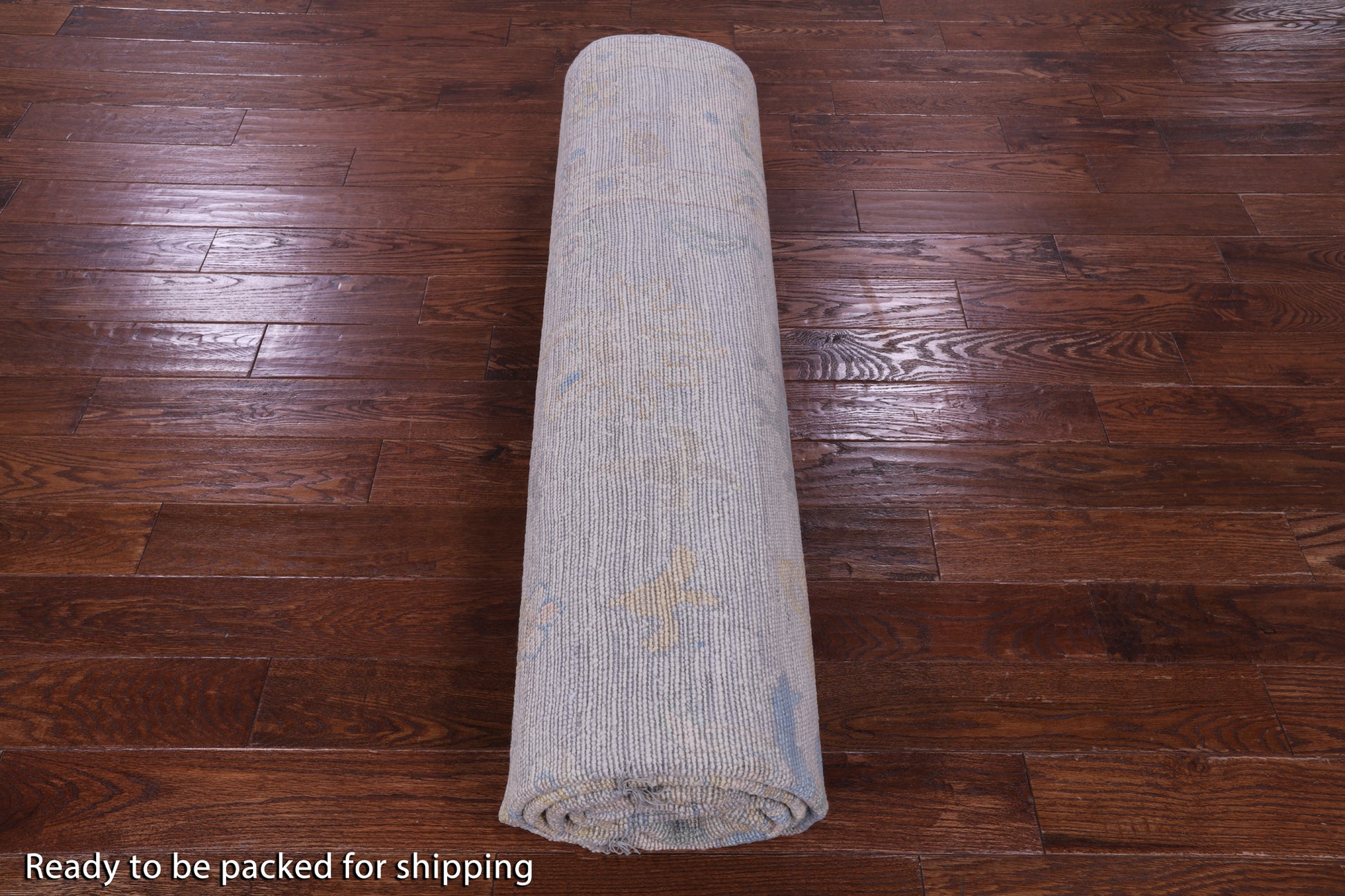 Silver Persian Sultanabad Hand Knotted Wool Rug - 9' 1" X 12' 2" - Golden Nile