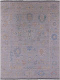 Silver Persian Sultanabad Hand Knotted Wool Rug - 9' 1" X 12' 2" - Golden Nile