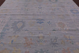 Silver Persian Sultanabad Hand Knotted Wool Rug - 9' 1" X 12' 2" - Golden Nile