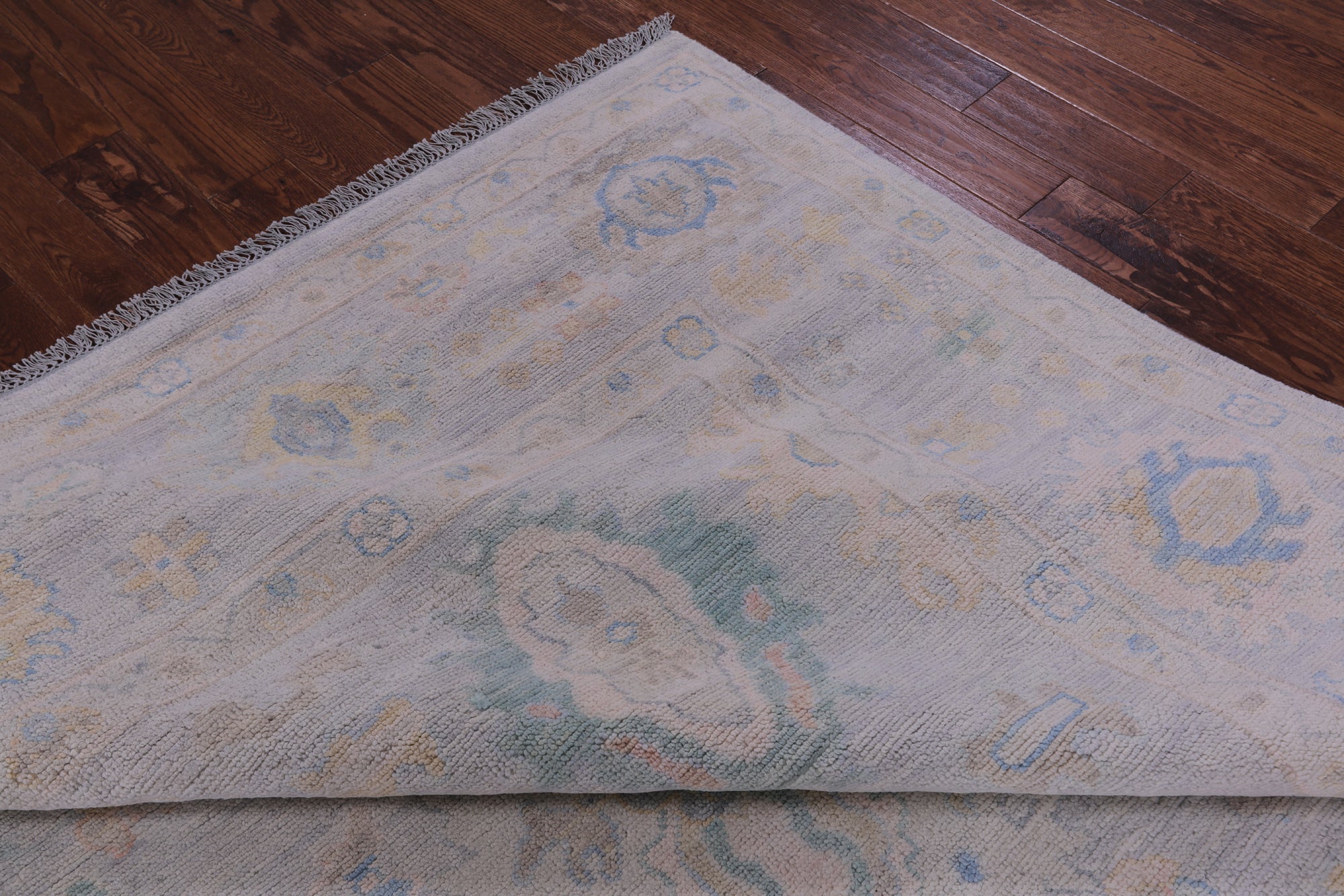 Silver Persian Sultanabad Hand Knotted Wool Rug - 9' 1" X 12' 2" - Golden Nile