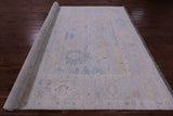 Silver Persian Sultanabad Hand Knotted Wool Rug - 9' 1" X 12' 2" - Golden Nile