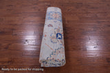 Light Blue Geometric Fine Serapi Hand Knotted Wool Rug - 9' 0" X 11' 10" - Golden Nile