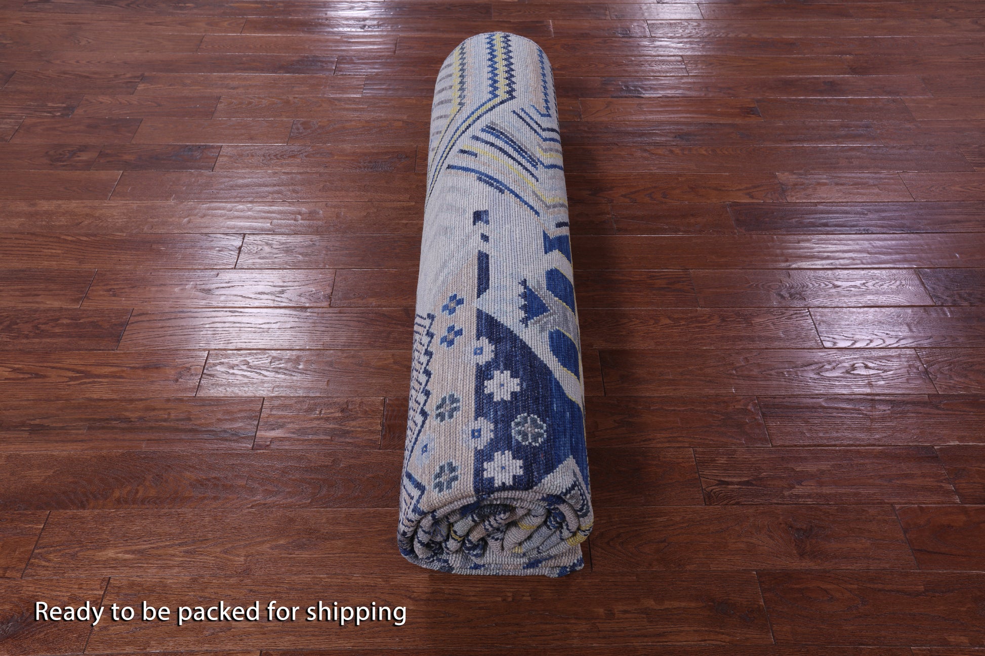 Tribal Moroccan Hand Knotted Wool Rug - 9' 1" X 11' 9" - Golden Nile