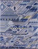 Tribal Moroccan Hand Knotted Wool Rug - 9' 1" X 11' 9" - Golden Nile