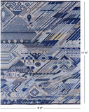 Tribal Moroccan Hand Knotted Wool Rug - 9' 0" X 11' 6" - Golden Nile
